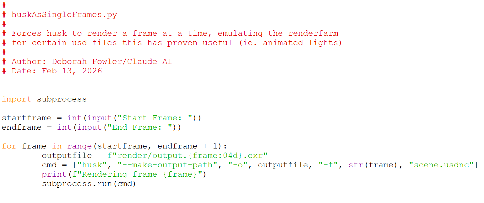 huskAsSingleFrames.py code