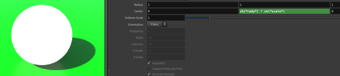 Snowman sphere placed on ground