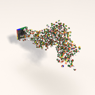 Rubik's Cube Disintegration