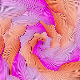 Spiral Swirls Plastic Sunrise